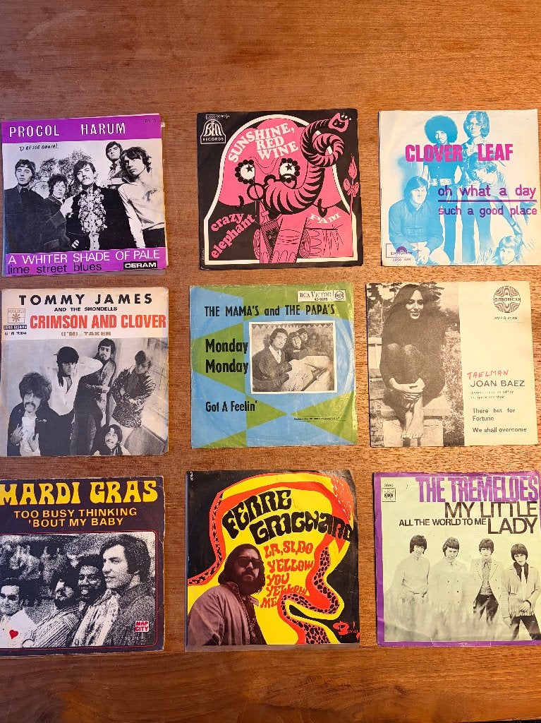 Singles Flower power - deel 2, Cd's en Dvd's, Vinyl Singles, Gebruikt, Pop, Ophalen of Verzenden