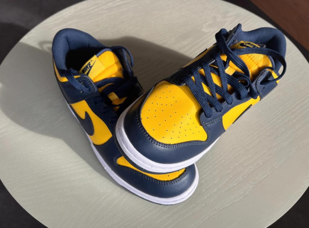 Nike dunk low Michigan, Sport en Fitness, Basketbal, Zo goed als nieuw, Ophalen of Verzenden