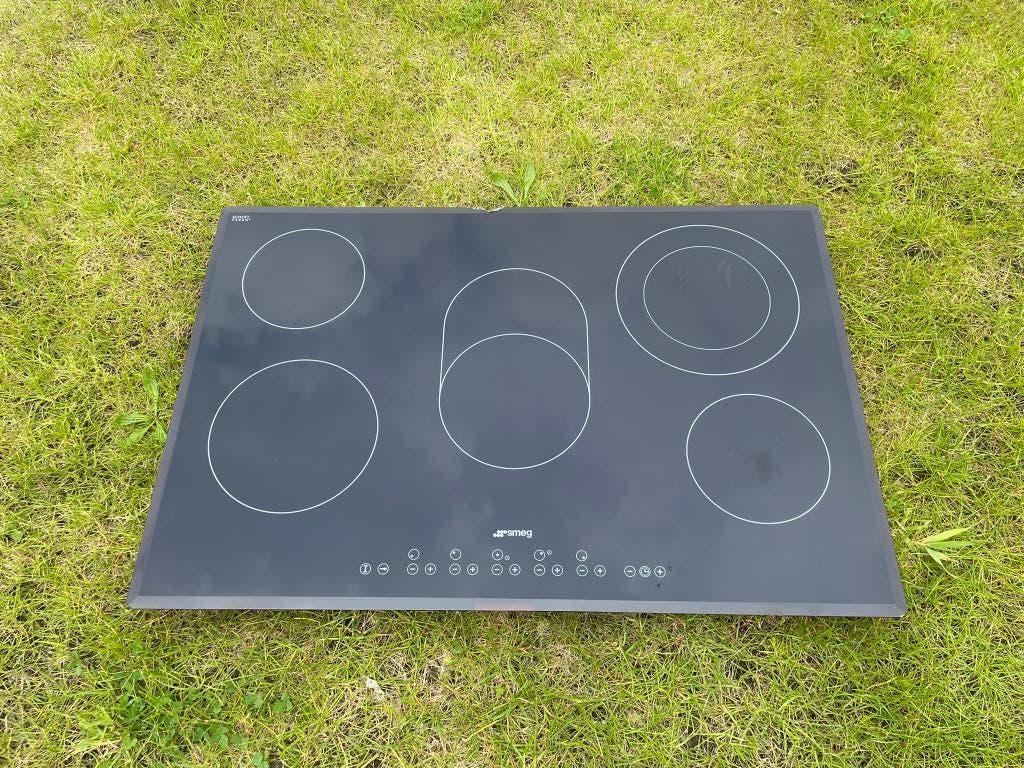 Keramische kookplaat Smeg SE2773TC1 - 5 kookzones, Ophalen, Gebruikt, Keramisch, Inbouw