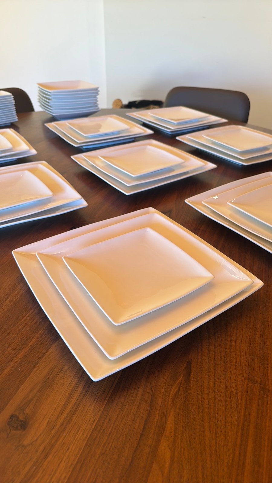 Volledige set witte borden van Casa (4 types X 8 stks), Ophalen, Bord(en)