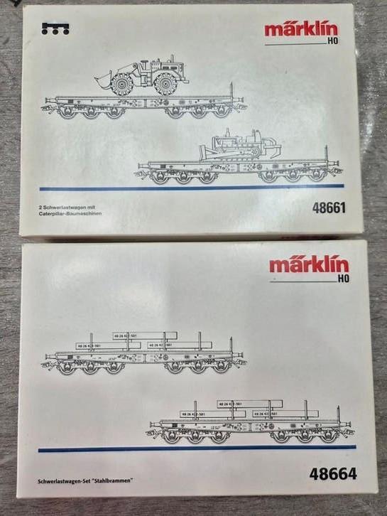 Marklin 48661 / 48664  coffret wagon, Hobby & Loisirs créatifs, Trains miniatures | HO, Enlèvement ou Envoi, Wagon