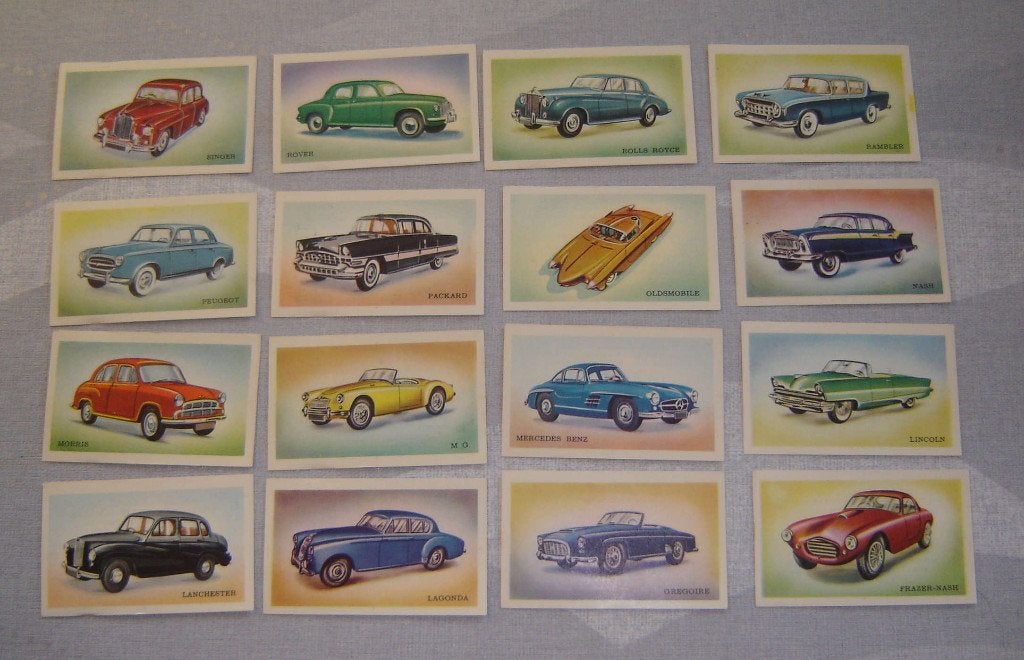 Voitures modernes Chromos VAN MELLE Confiserie 33ème, Gravure, Utilisé, Envoi, 1940 à 1960