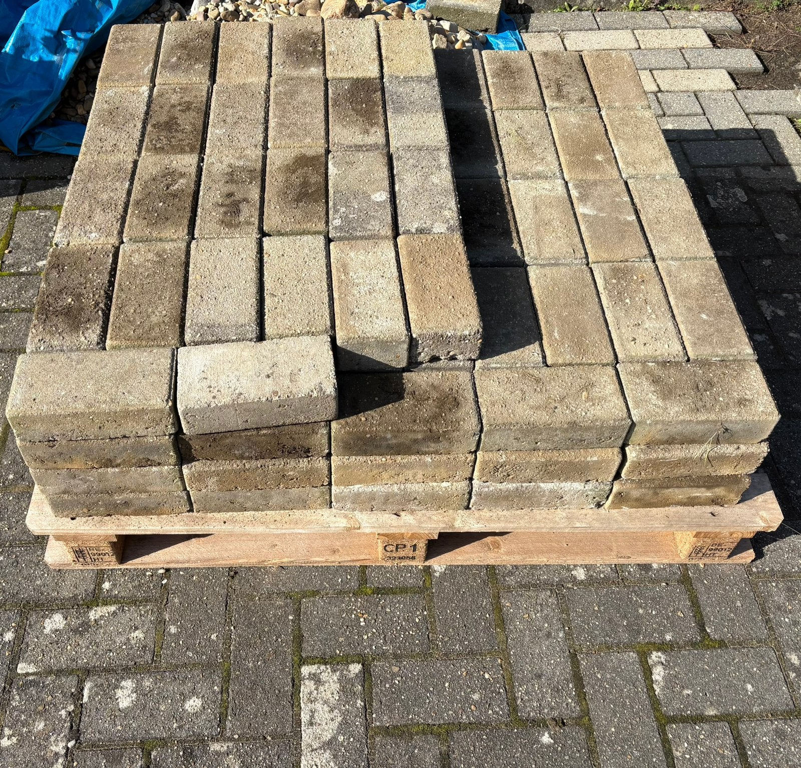 Grijze klinkers 22x11, Béton, Enlèvement, Utilisé, Briques