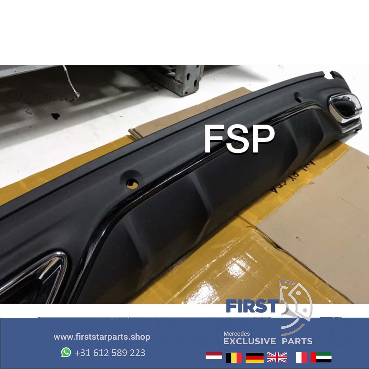 W205 S205 AMG Pakket diffuser + uitlaat sierstukken Mercedes, Utilisé, -, -, Enlèvement ou Envoi