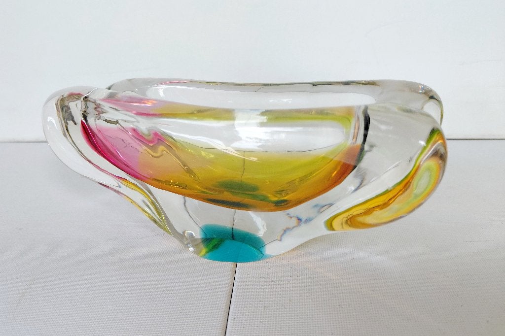 Art cristal de Bohême, Josef Rozínek, Hospodka, années 1960, Enlèvement ou Envoi