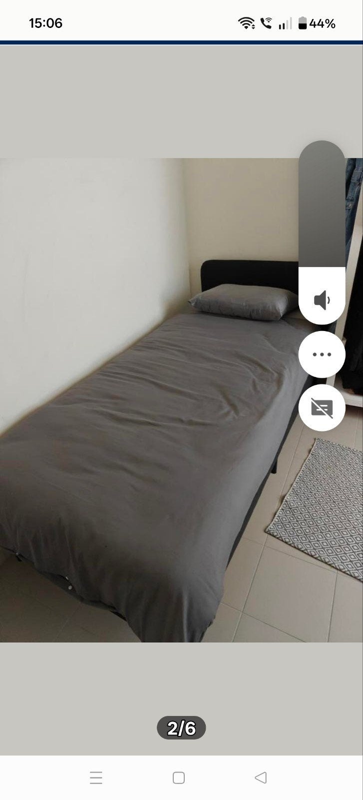 Ikea éénpersoonsbed Slatum, Ophalen