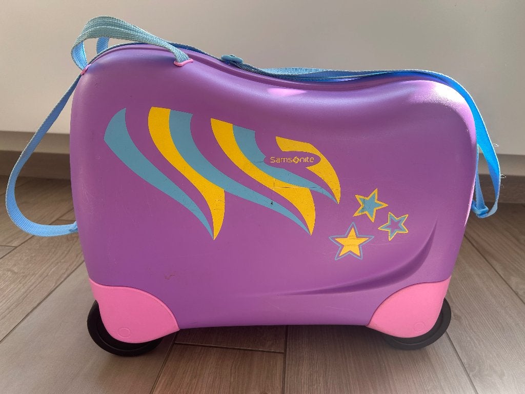 Samsonite trolley kinderen, Gebruikt, 50 tot 60 cm, Hard kunststof, 35 tot 45 cm