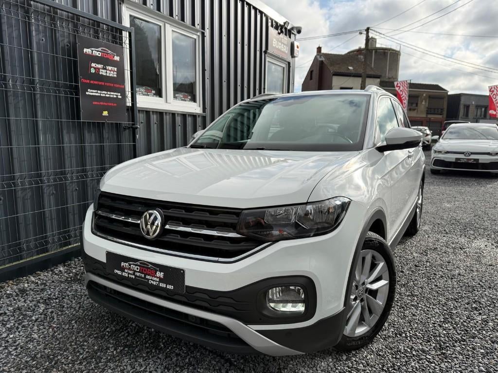 Volkswagen T-Cross 1.0 TSI DSG/1 hand/camera/1 jaar garantie, Auto's, Volkswagen, Dealer onderhouden, USB, Wit, Bedrijf