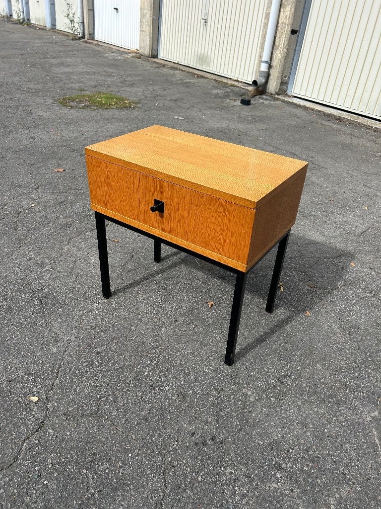 Table de nuit vintage 1970 en teck, Enlèvement, Utilisé