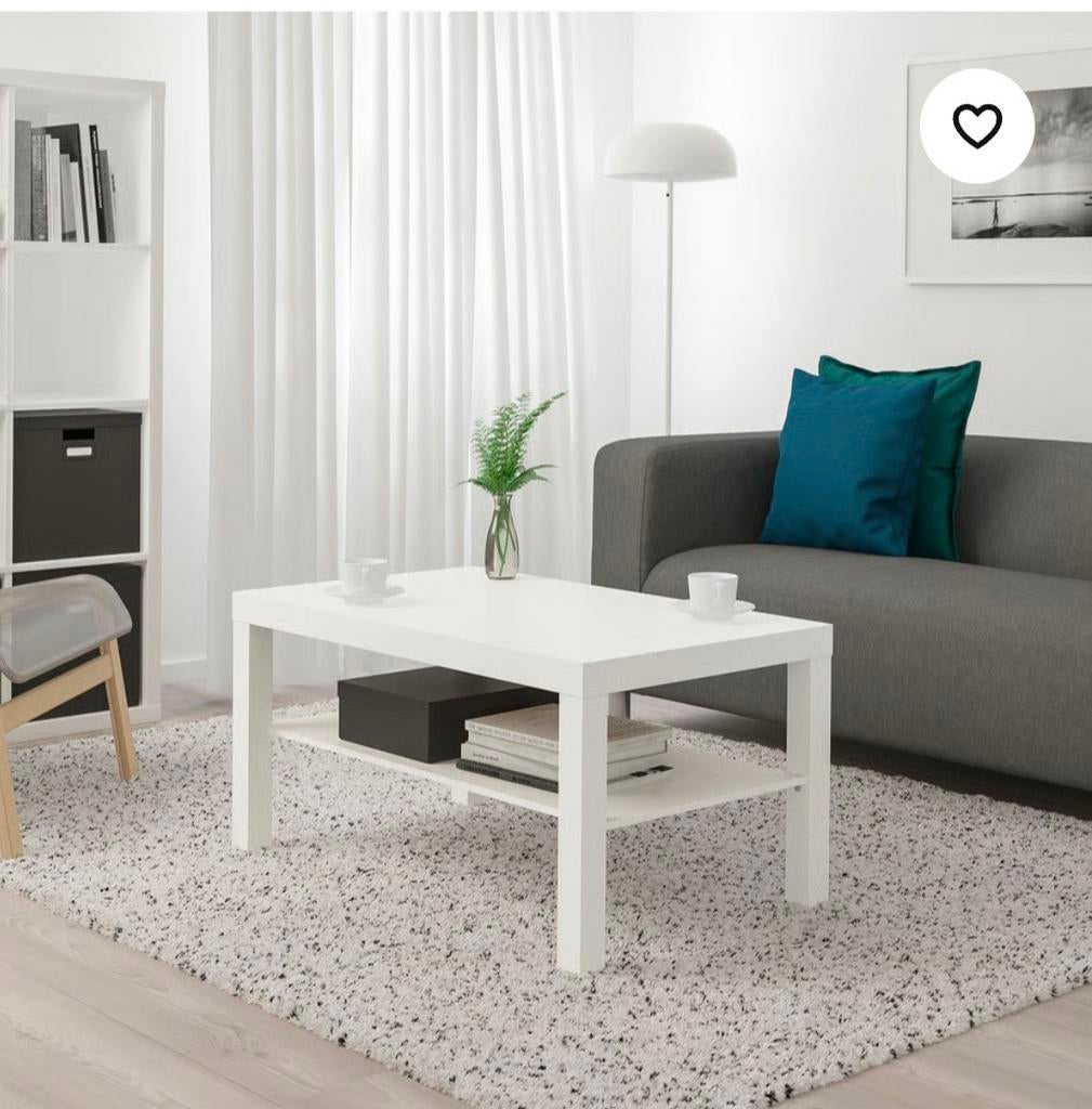 Wit salontafeltje ikea, Ophalen, Overige materialen, Gebruikt, 50 tot 100 cm