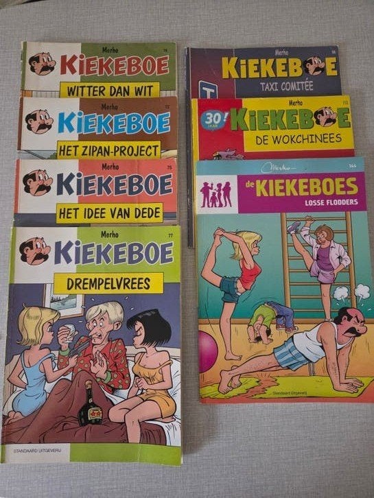 7 x Kiekeboe, 1ste druk., Gelezen, Europa, Merho, Ophalen of Verzenden