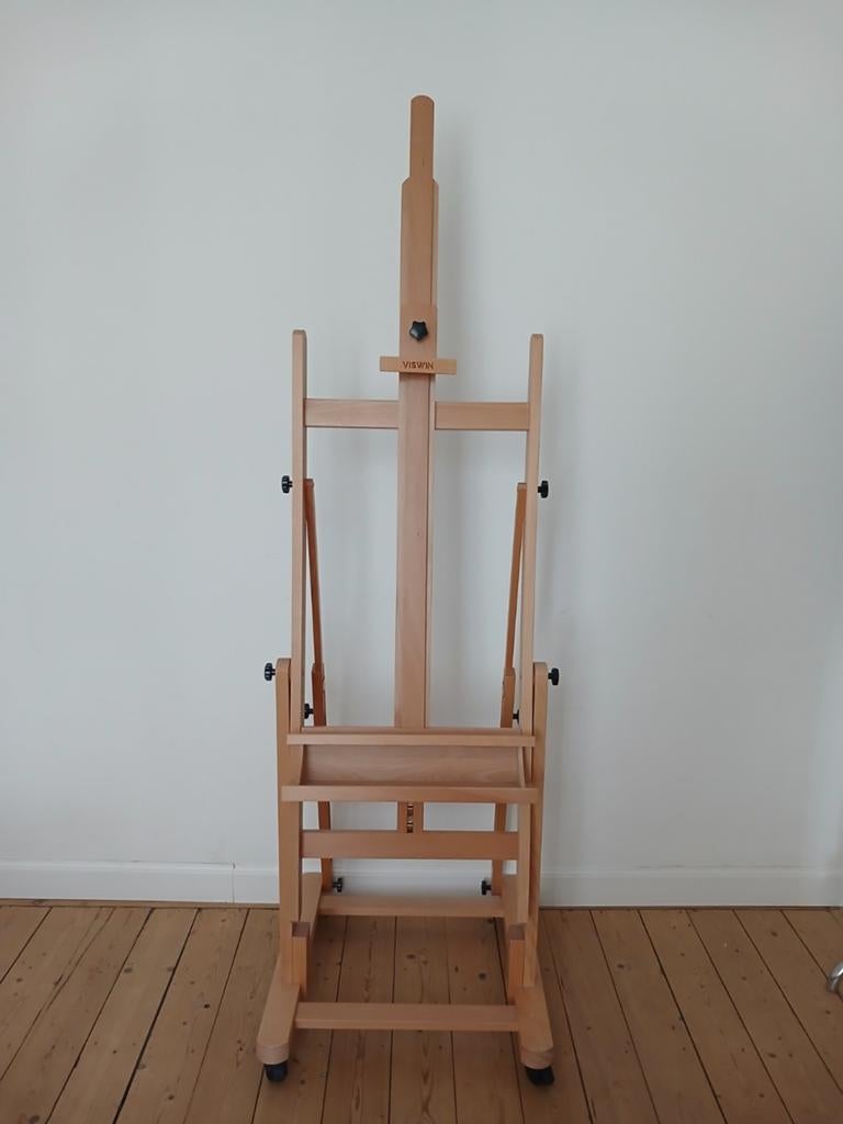 Grand chevalet bois 2m extensible 3m roulant inclinable 90', Hobby & Loisirs créatifs, Peinture, Enlèvement, Chevalet