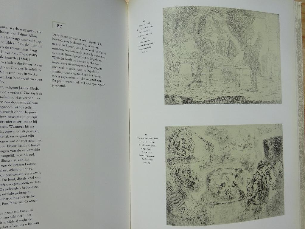 James Ensor, etsen uit de verzameling  Kredietbank, 1995, Ophalen of Verzenden, Gelezen, Schilder- en Tekenkunst