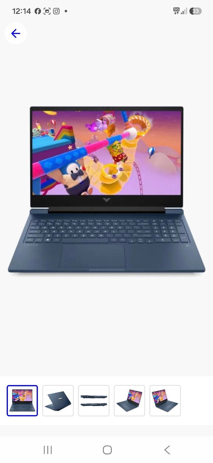 Zo goed als nieuwe victum gaming laptop, 16 pouces, Comme neuf, Enlèvement, Gaming