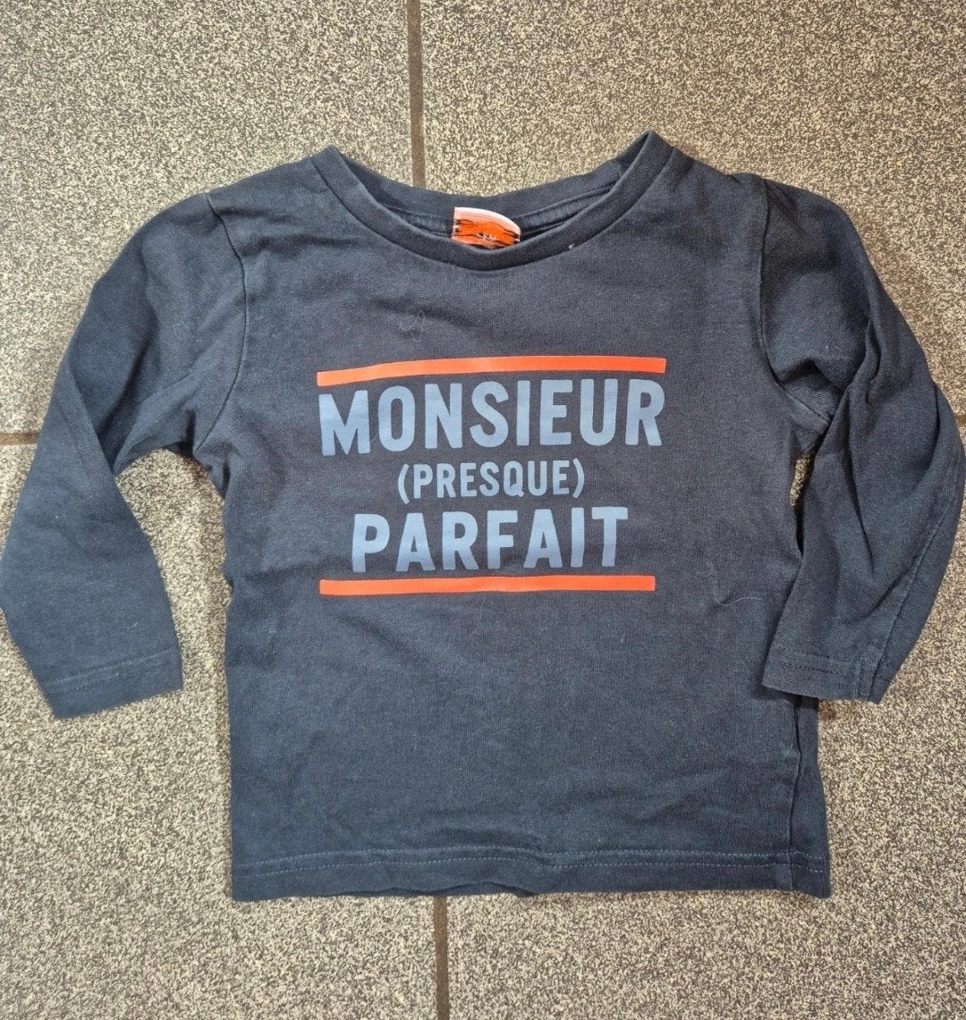 T-shirt manches longues 86cm, Kinderen en Baby's, Babykleding | Maat 86, Tape à l'oeil, Ophalen of Verzenden, Zo goed als nieuw