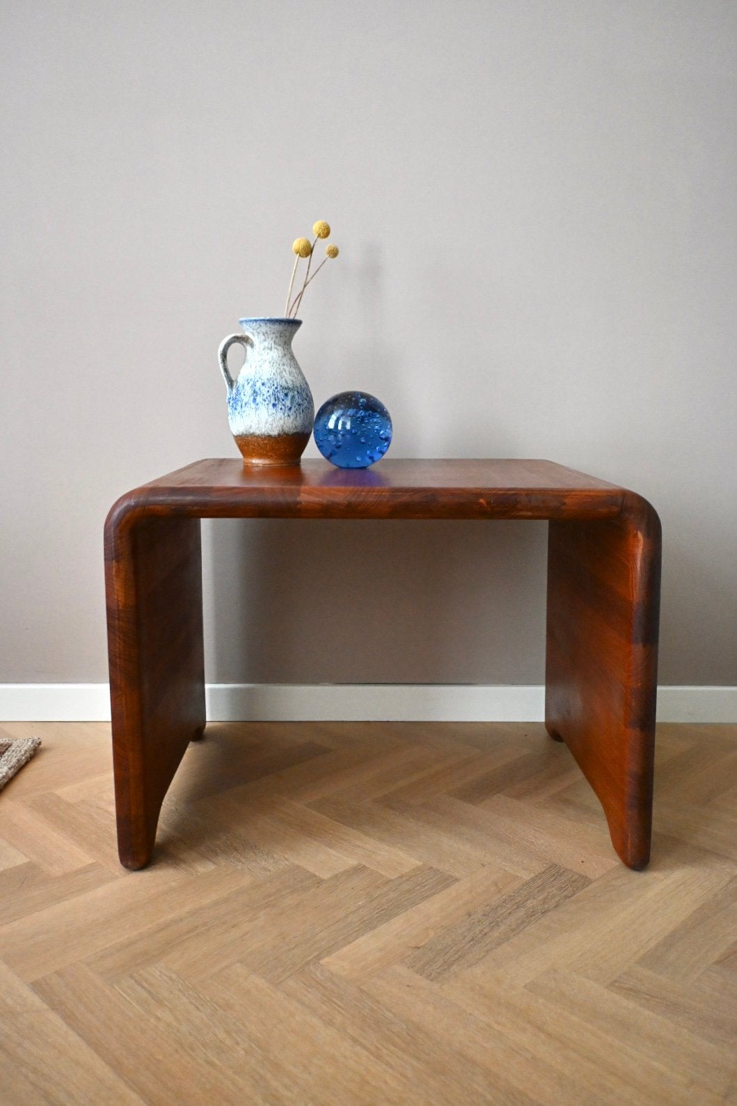 Deense Teak Bijzettafel Hornbæk Møbelfabrik Jaren '60, Ophalen, Gebruikt, Teakhout, Deens Design