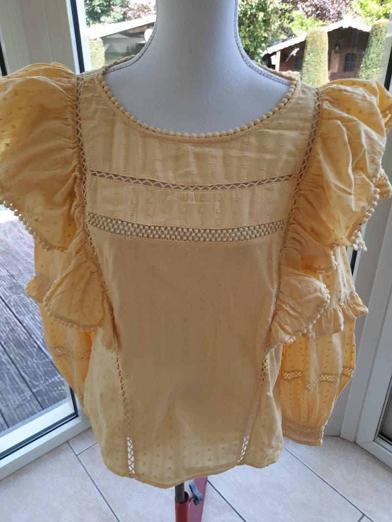 Aparte blouse FABIENNE CHAPOT - 38, Maat 38/40 (M), Geel, Ophalen of Verzenden, Zo goed als nieuw