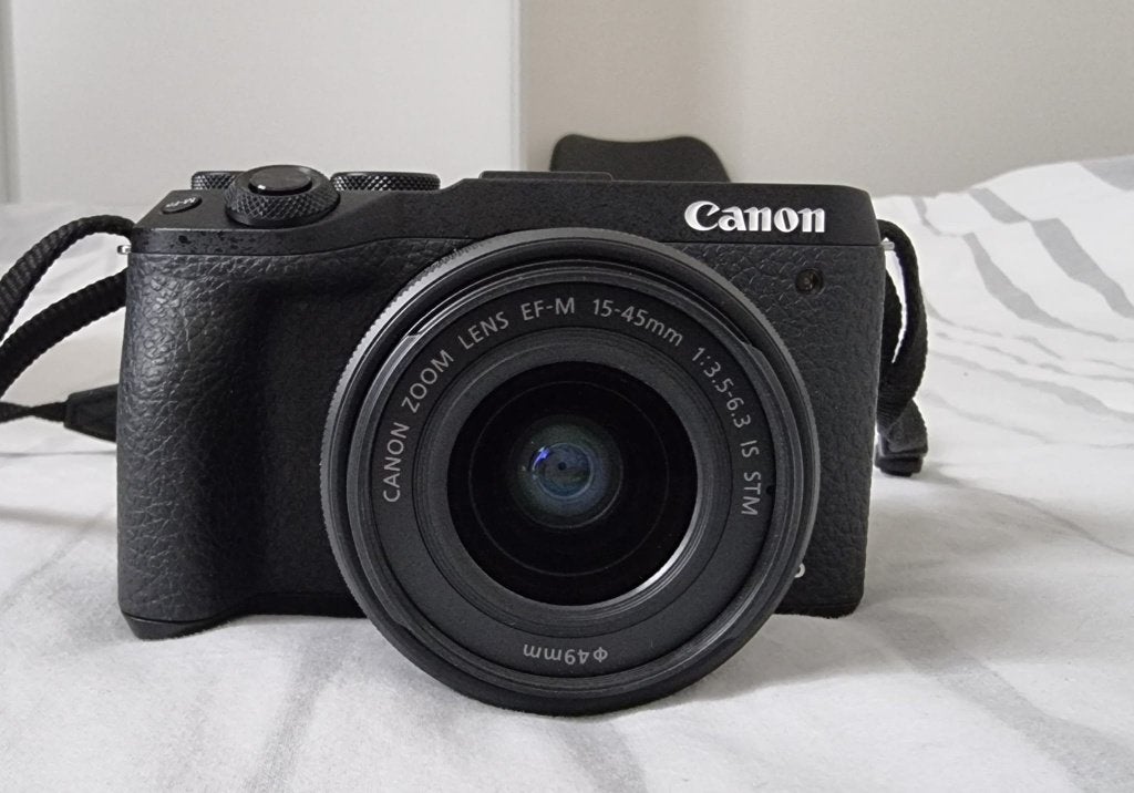 Canon EOS M6 Mark II met lens + accessoires + Sigma lens, Canon, Moins de 4 fois, Comme neuf, Écran tactile