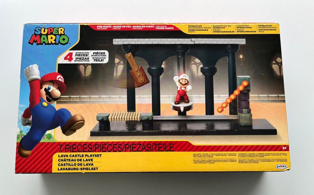 Super Mario Lava Castle playset-  NIEUW, Enlèvement ou Envoi, Neuf