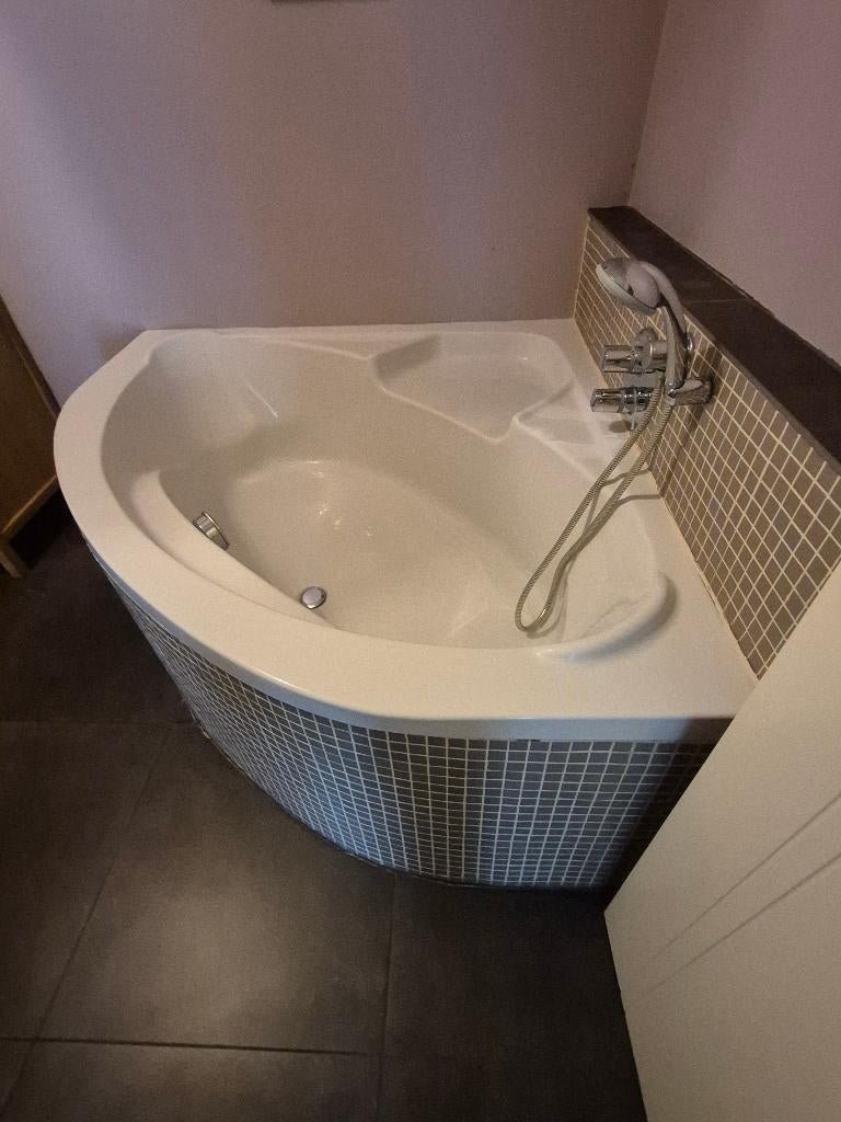 Hoekbad 140cm x 140cm, Ophalen, Gebruikt, 100 tot 150 cm, 75 cm of meer