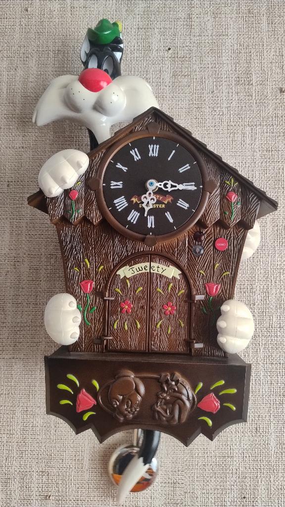 Originele tweety-silvester klok, Enlèvement, Comme neuf, Analogique, Horloge murale