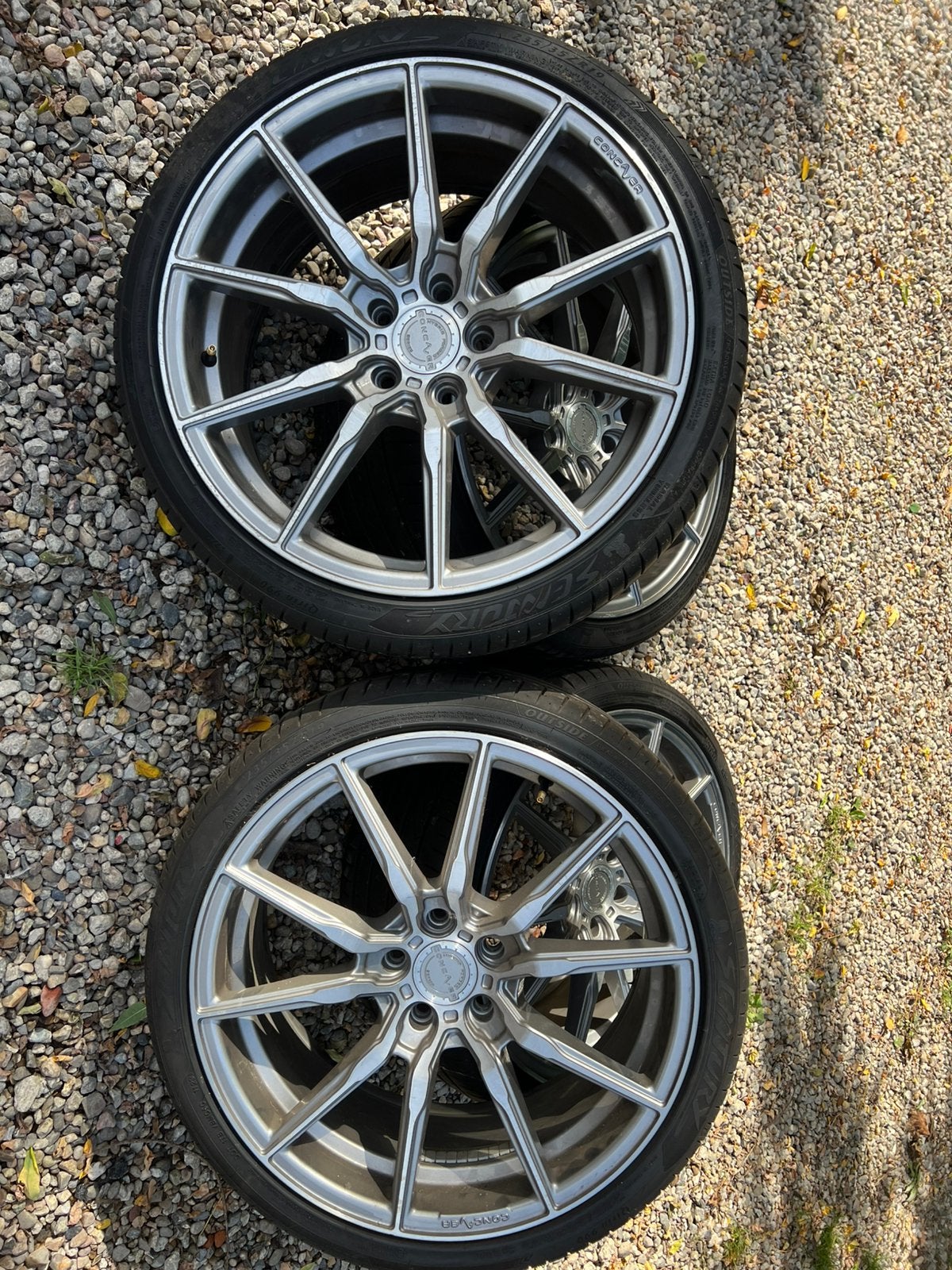 Concaver cvr4 velgen 19” 5x112 8.5J Et45 met  nieuwe banden, Auto-onderdelen, Banden en Velgen, Zomerbanden, Ophalen, 19 inch