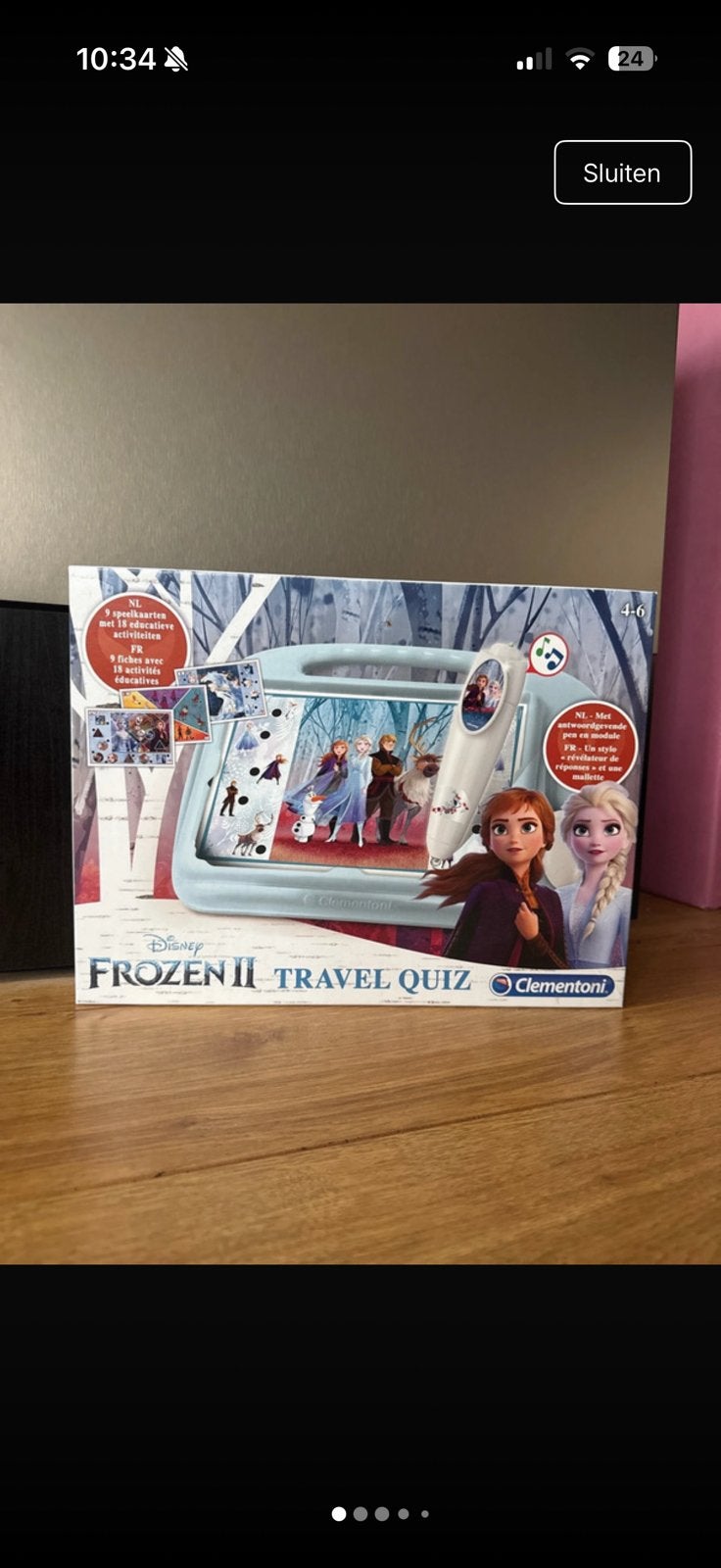 Frozen 2 Travel Quiz Spel – Compleet – Ideaal voor onderweg, 1 ou 2 joueurs, Enlèvement, Utilisé, Jeu de voyage