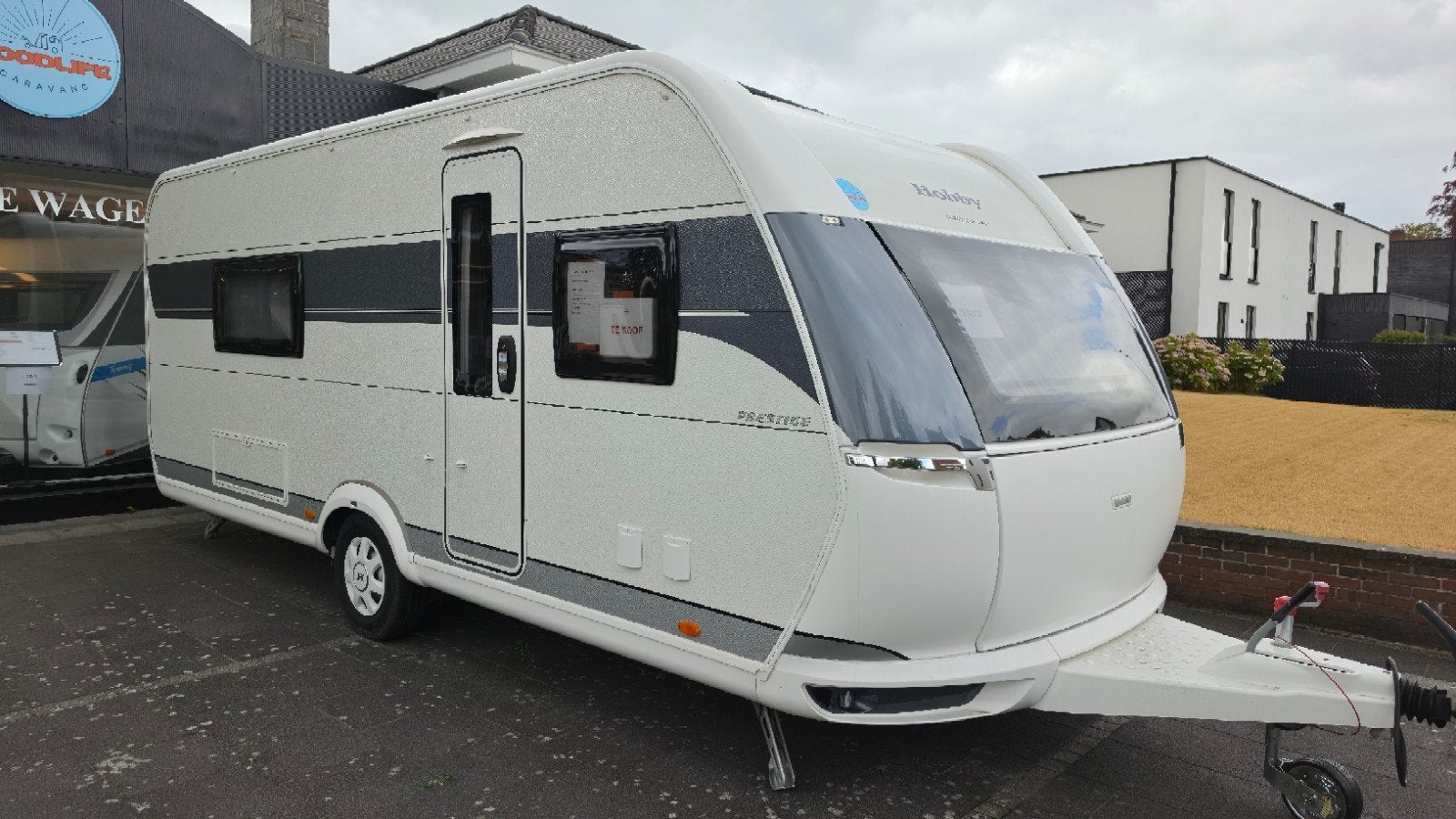 Hobby 560 WLU Prestige + MOVER + VOORTENT, Caravans en Kamperen, Caravans, Mover, Rondzit, Hobby, Particulier