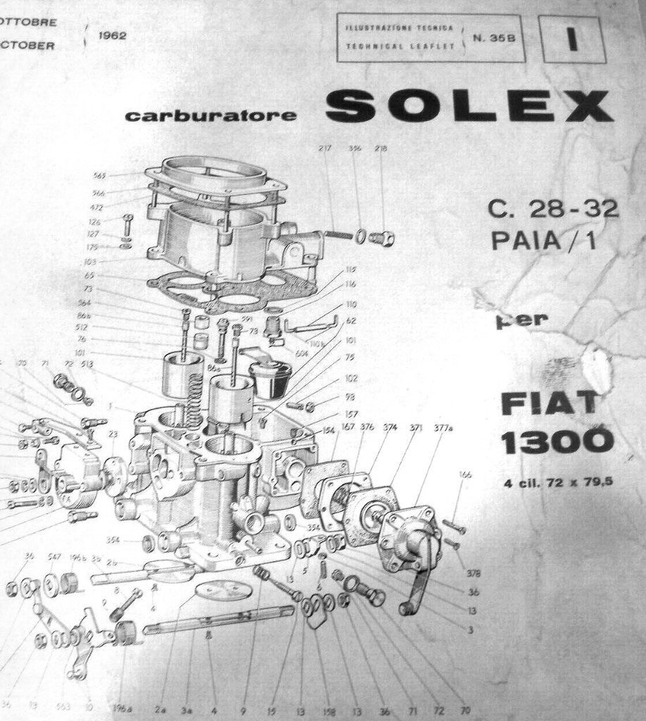 FIAT 1300 - Kit joints de carburateur - NEUF, Enlèvement ou Envoi, Neuf, Fiat