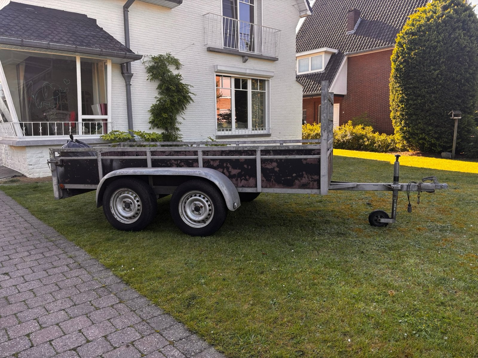 Dubbelasser aanhangwagen 300x130 cm – 750 kg, Auto diversen, Aanhangers en Bagagewagens, Zo goed als nieuw, Ophalen of Verzenden