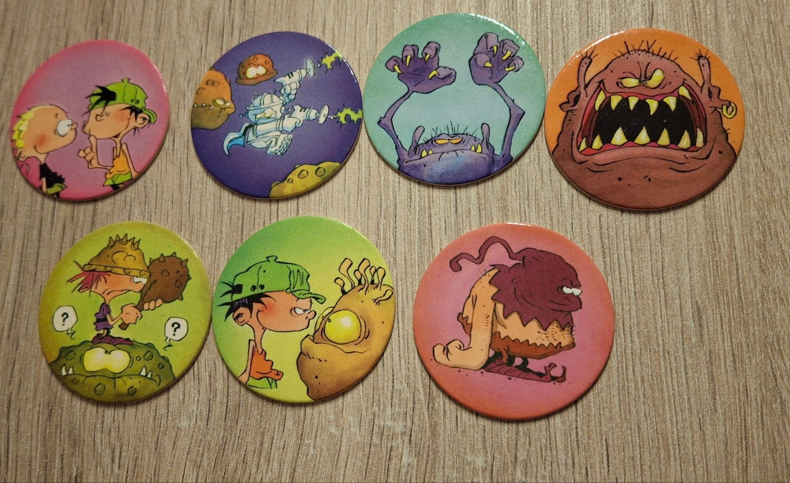 Lot de gaufres vintage Flippo Suzy Kidpaddle, Collections, Flippos, Enlèvement ou Envoi, Flippos en vrac