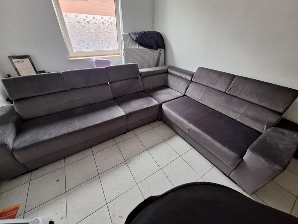 Grijze hoekzetel – zo goed als nieuw (8 maanden oud), Ophalen, Zo goed als nieuw
