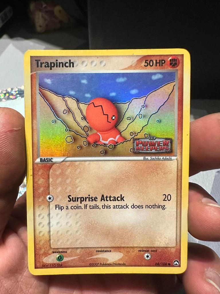 Pokémon Trapinch 68/108 Ancien Power Keepers Holo, Enlèvement ou Envoi, Comme neuf, Cartes en vrac