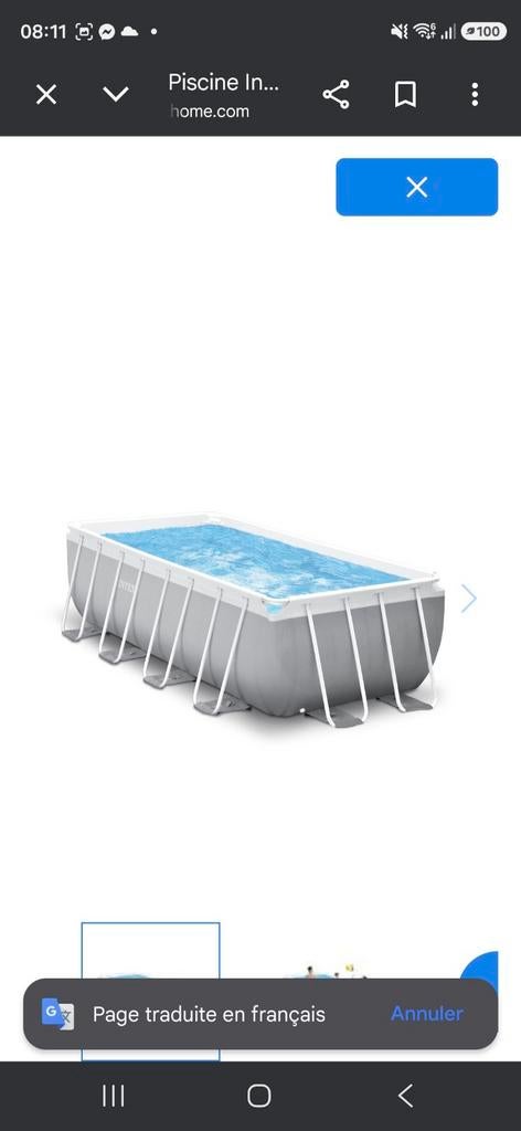 Piscine, Ophalen