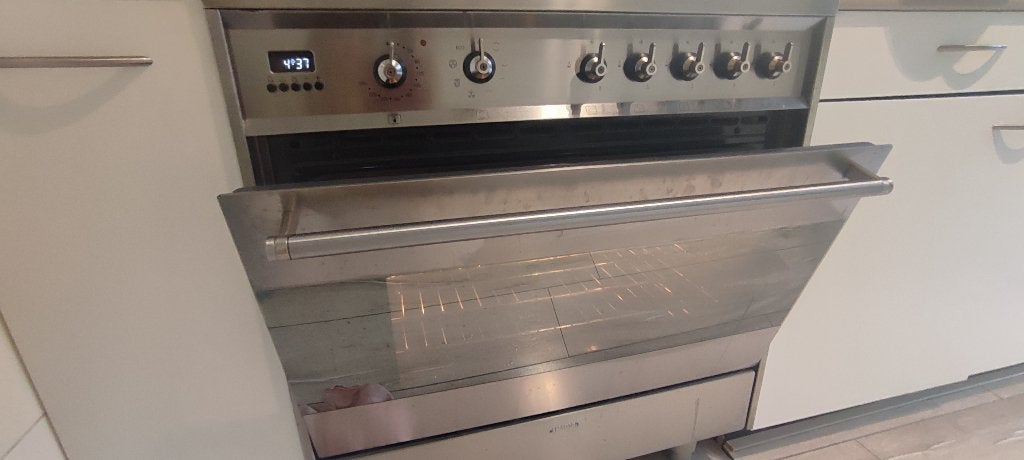 Smeg fornuis, Ophalen, Gebruikt, 60 cm of meer, Gas