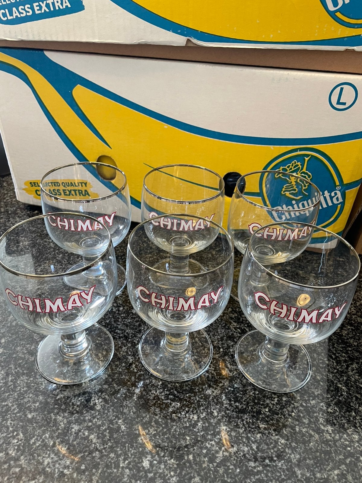 6 verres Chimay, Collections, Enlèvement ou Envoi, Comme neuf, Verre à bière