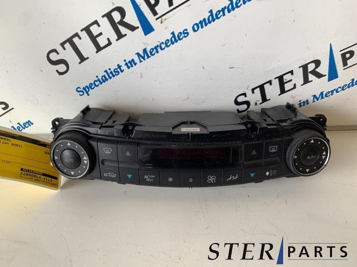 Panneau de commandes chauffage d'un Mercedes E-Klasse, 3 mois de garantie, Utilisé, -, -