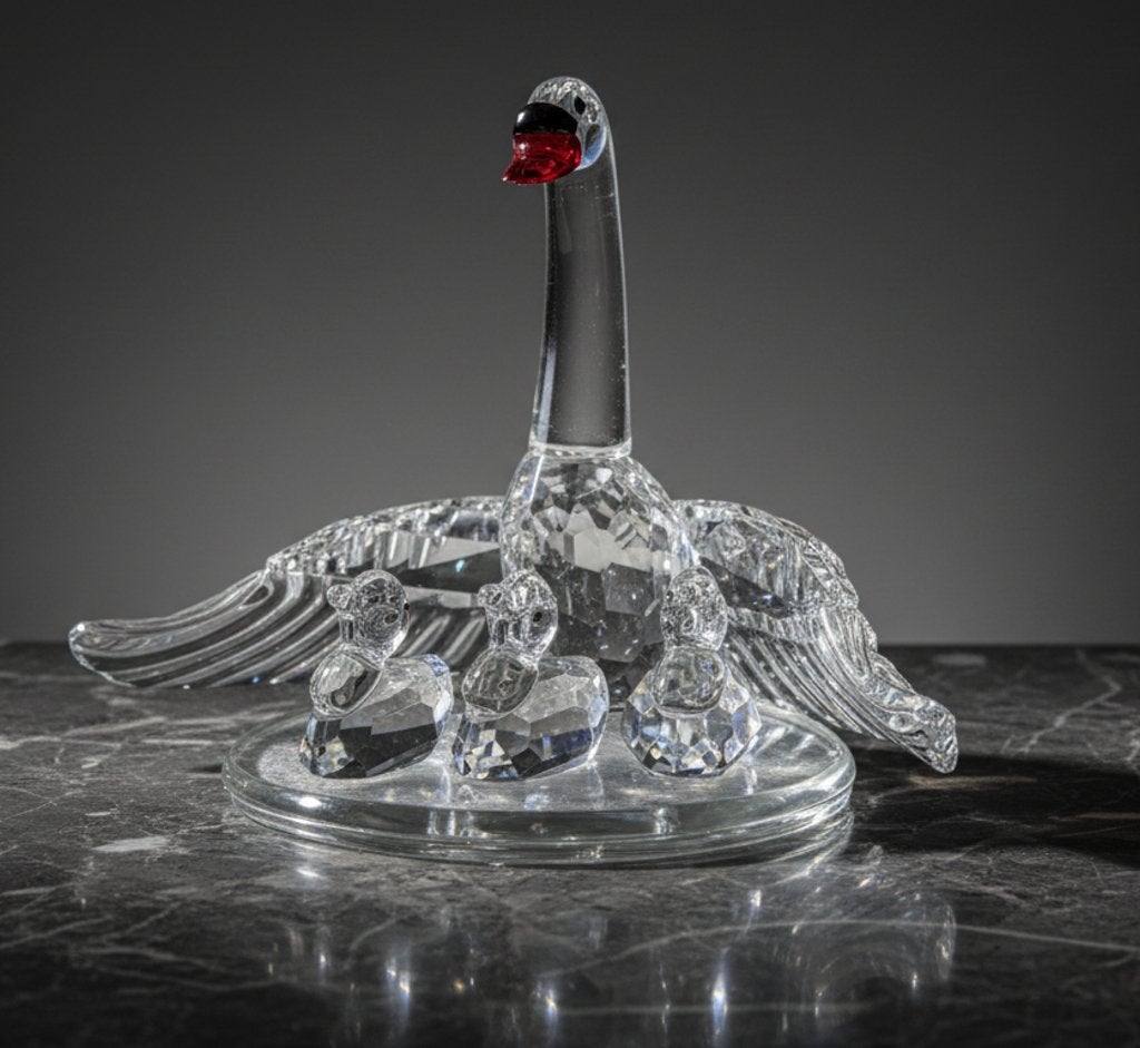 Cygne avec famille ( mod. 343373 avec boîte) Swarvoski, Enlèvement ou Envoi