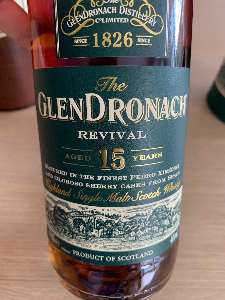 Whisky Glendronach revival 15yr, Enlèvement, Neuf, Pleine