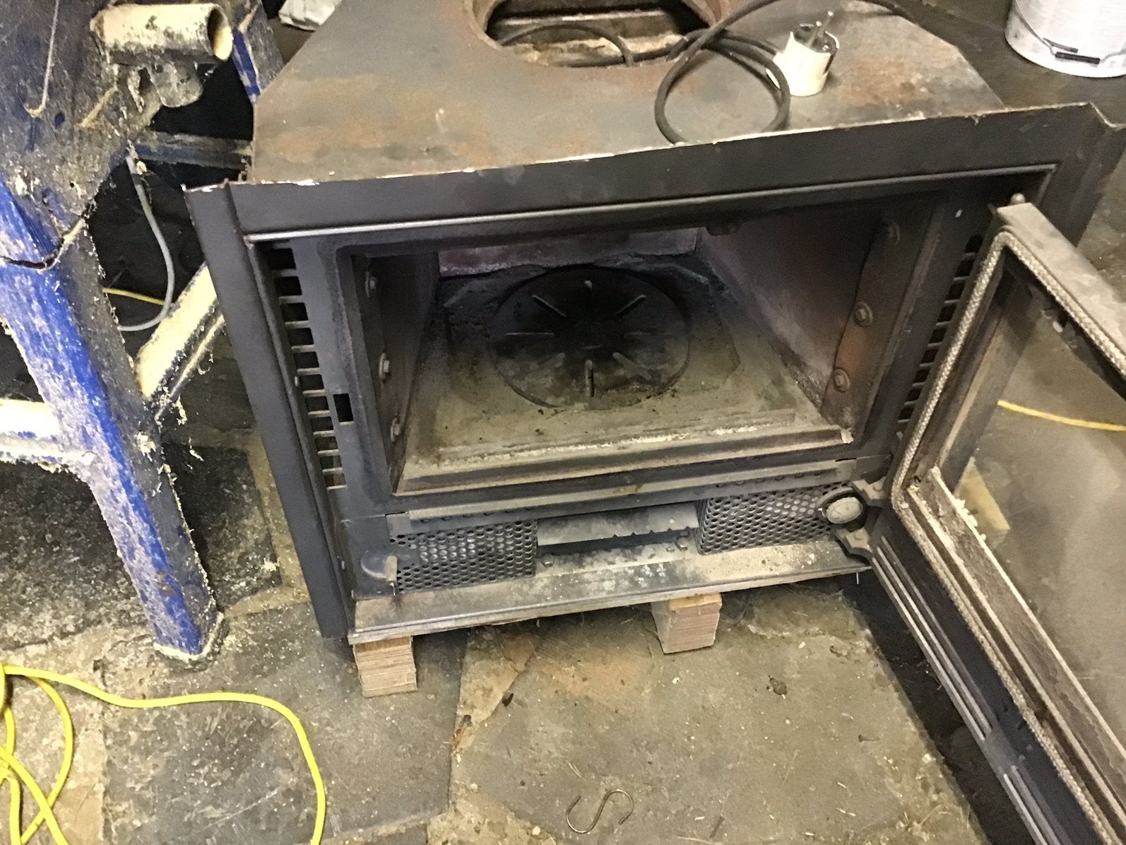 Inbouw kachel, Ophalen, Gebruikt, Inzethaard, Houthaard
