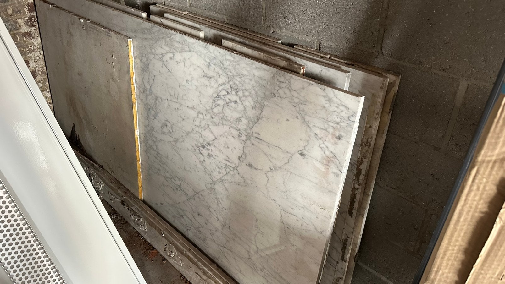 Bianco Carrara 2cm dik, Doe-het-zelf en Bouw, Tegels, Ophalen, Gebruikt