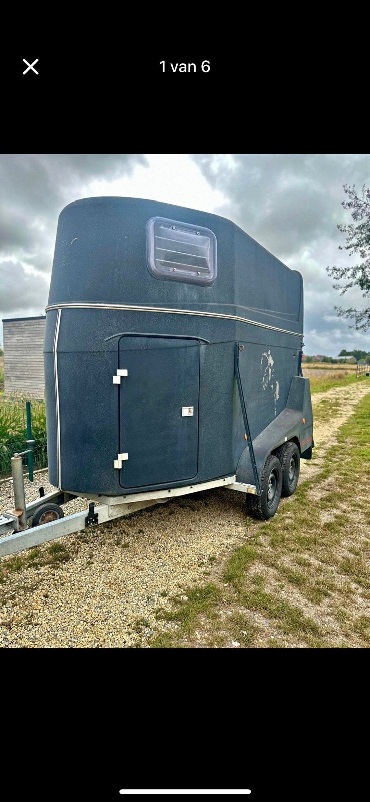 1,5 of 2 paards trailer GEZOCHT extra lang en extra hoog, Ophalen, Zo goed als nieuw