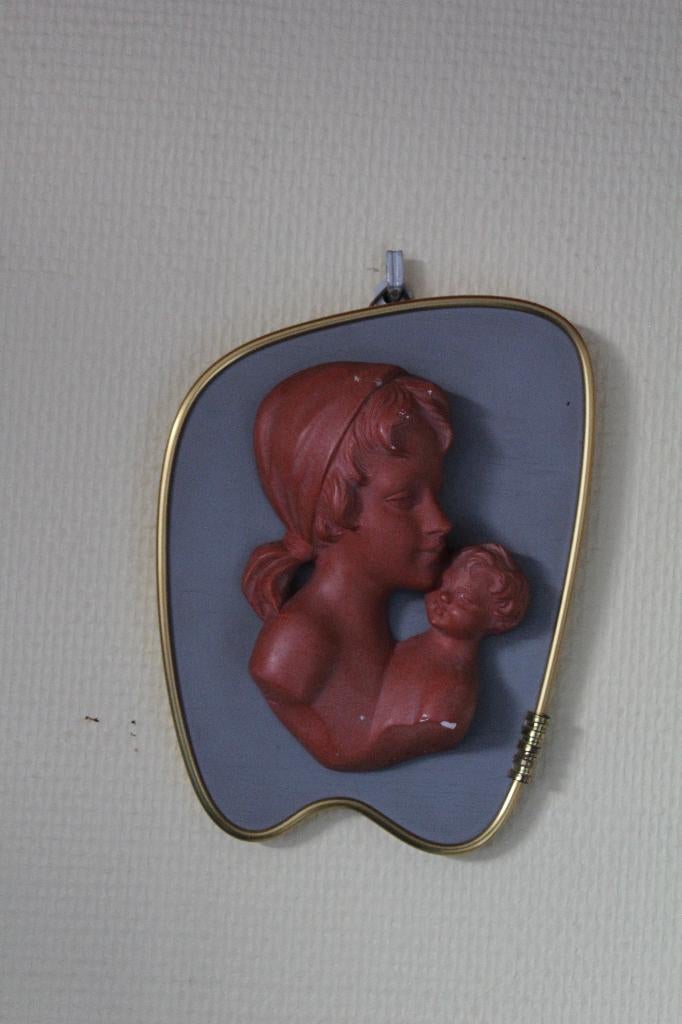 Carli, terracotta muurhanger., Antiek en Kunst, Antiek | Keramiek en Aardewerk, Ophalen of Verzenden