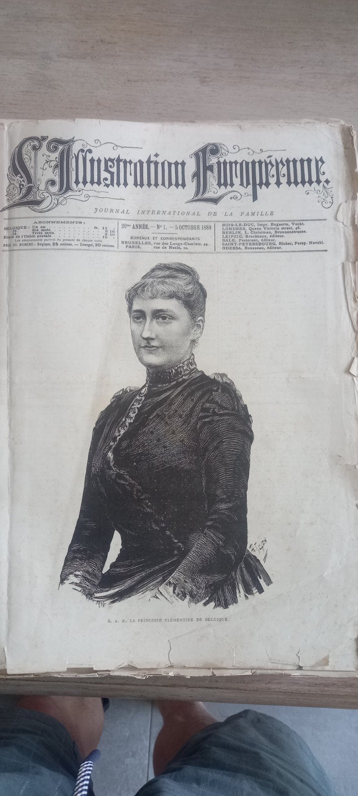 L'illustration européenne, journal international de la famil, Ophalen, Krant