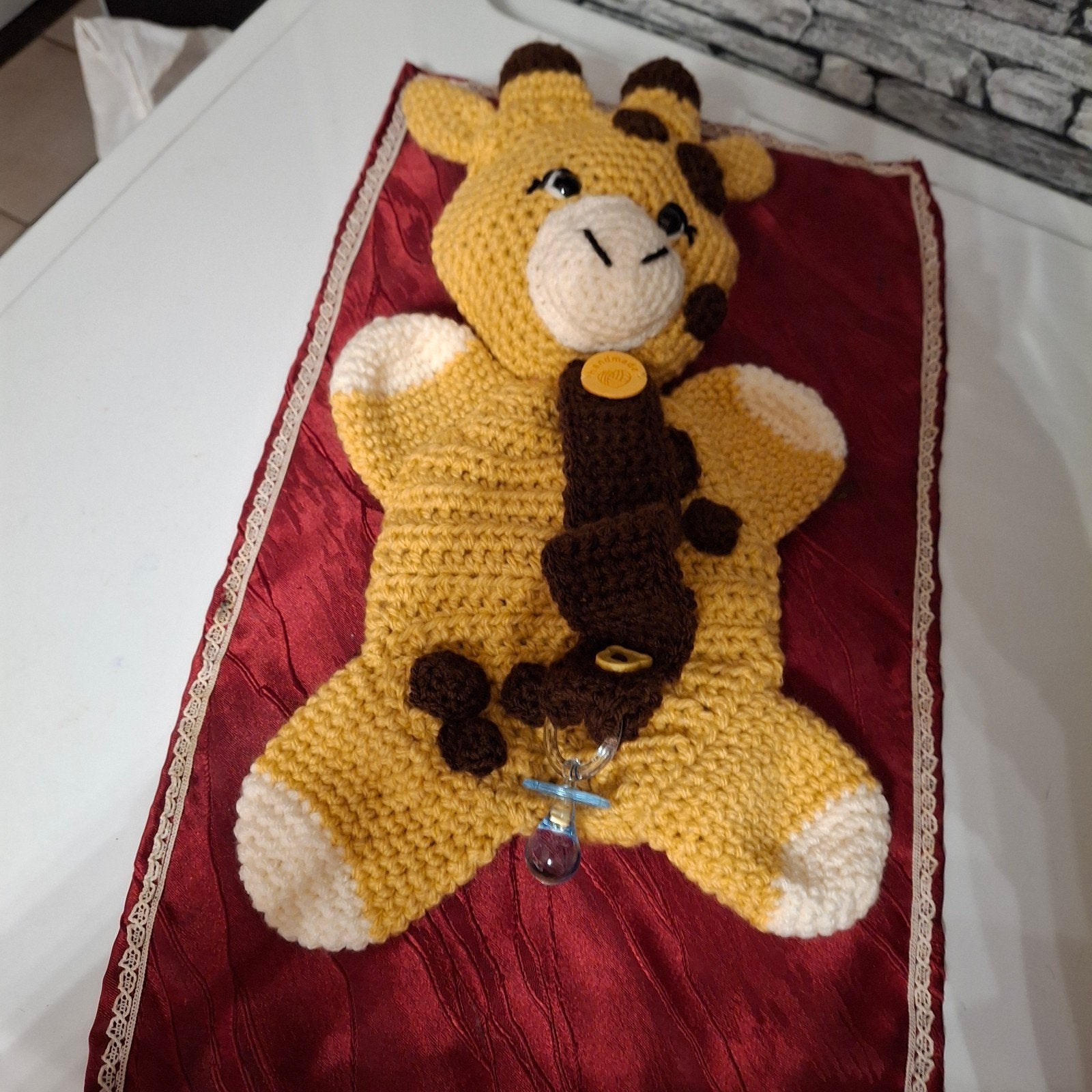 fopspeen knuffel giraffe, Kinderen en Baby's, Giraf, Nieuw, Ophalen of Verzenden, Middelgroot (20 tot 80 cm)