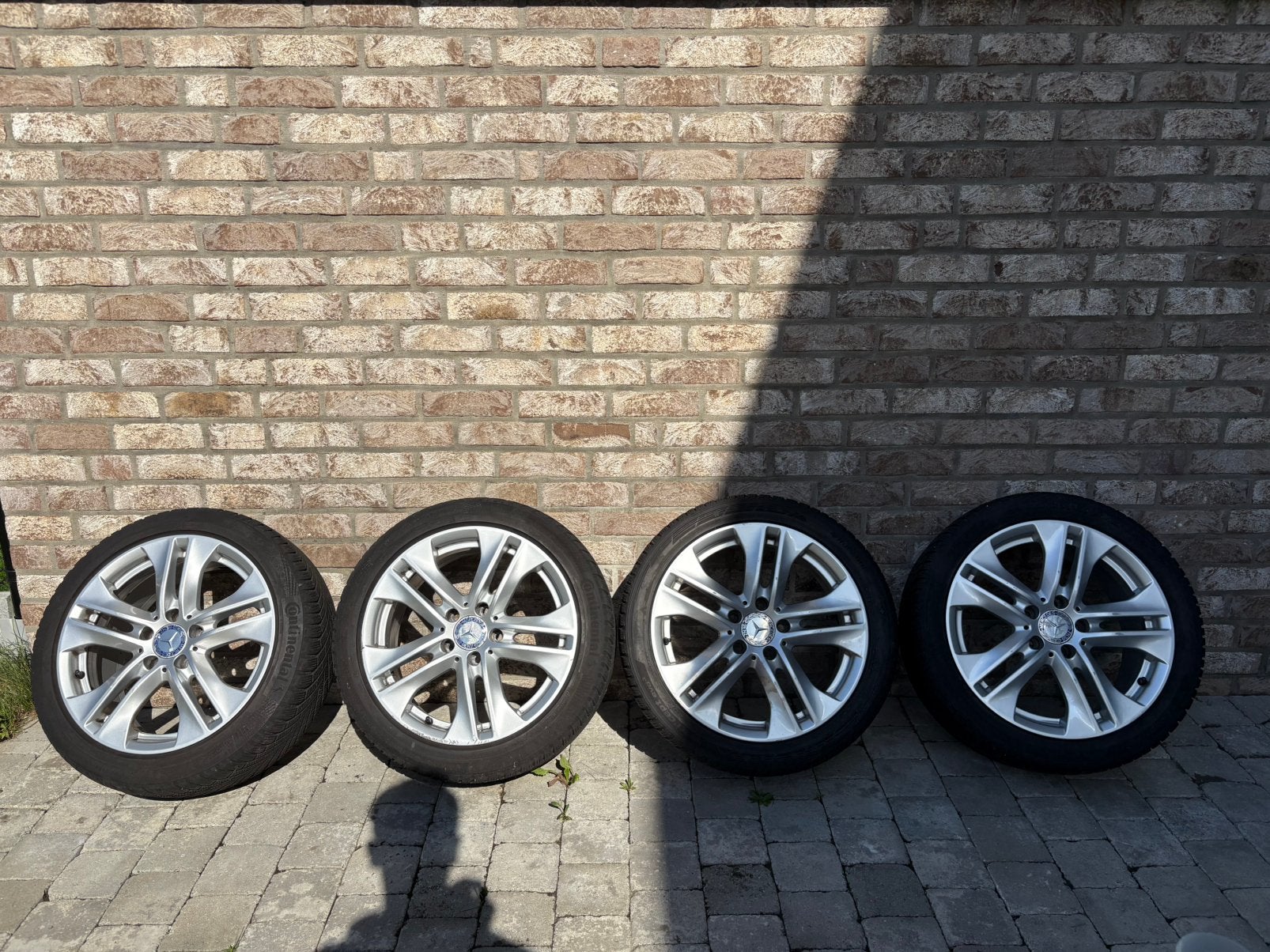 Mercedes benz WV204- winterbanden en velgen Original, Auto-onderdelen, Ophalen, Velg(en), 17 inch, Winterbanden