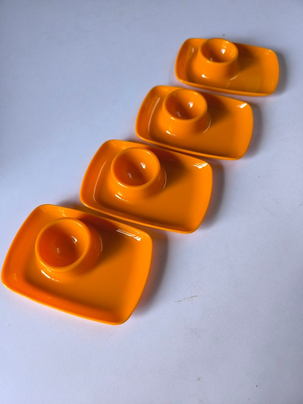 4 retro eierdopjes, Ophalen of Verzenden