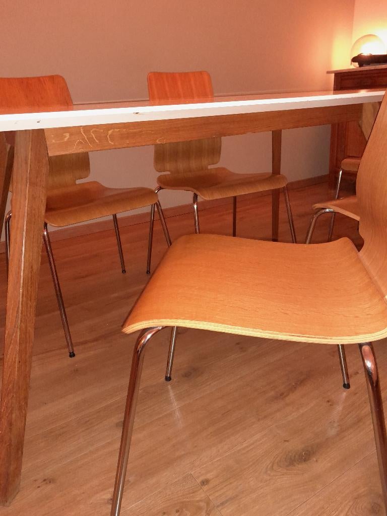 Set  Ikea tafelstoelen, Ophalen, Gebruikt, Bruin, Vijf, Zes of meer stoelen