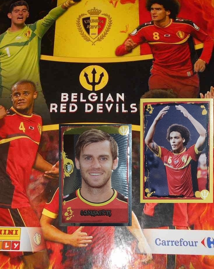 Belgian Red Devils - 2014 - 25 stickers - Carrefour Panini, Enlèvement ou Envoi, Neuf, Sport