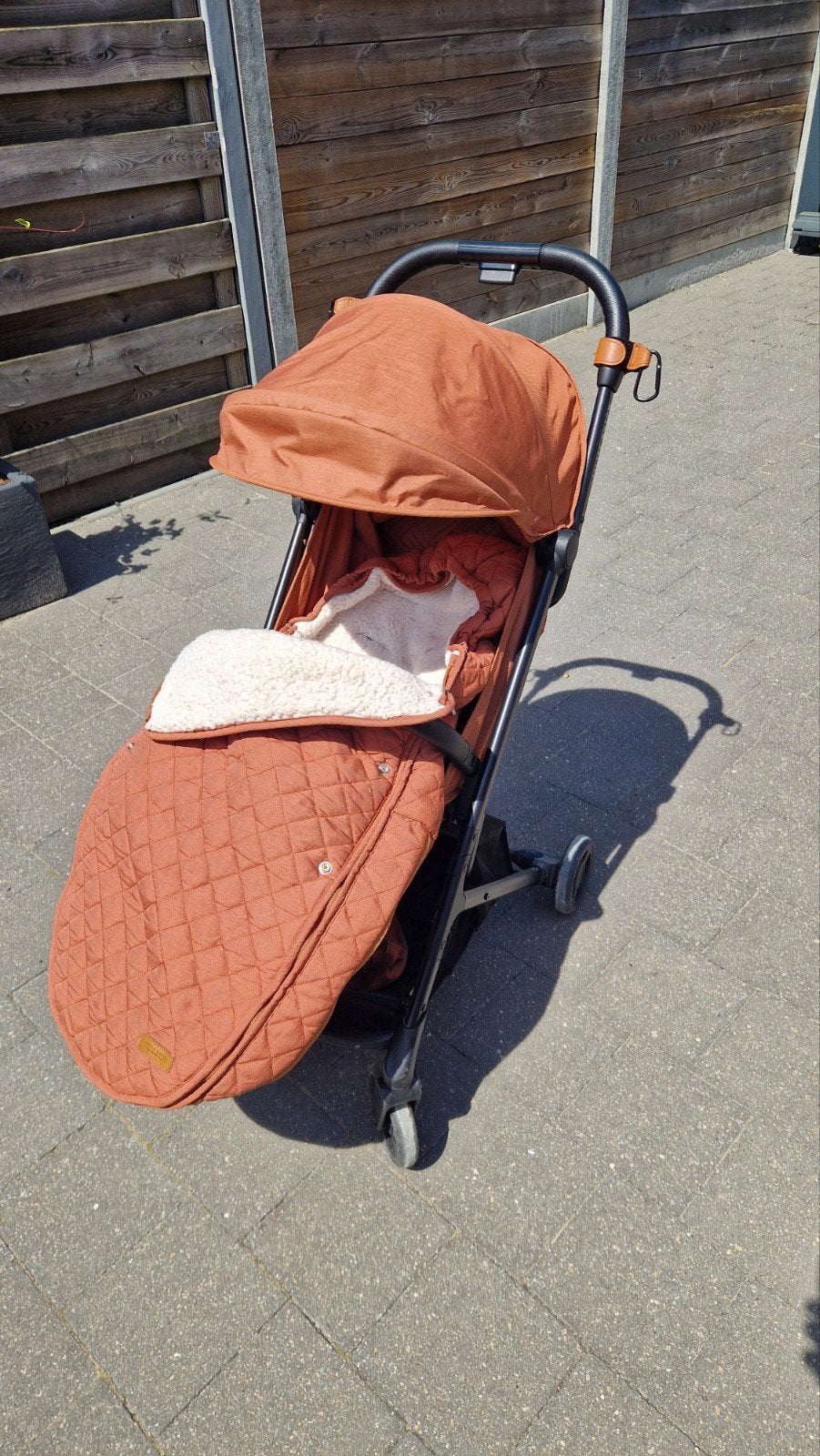 buggy met voetenzak en regenhoes, Ophalen, Gebruikt, Regenhoes